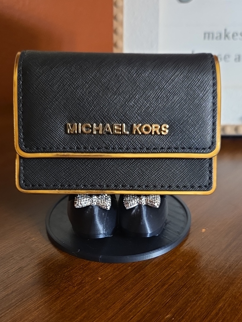 Michael Kors Saffiano Frame Cardholder